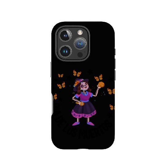 Dia De Los Muertos IPhone Cases, Girl Sugar Skeleton