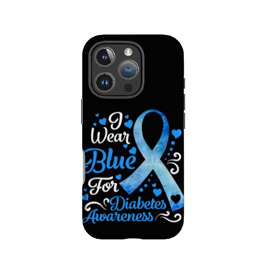 We Wear Blue Ribbon Diabetes Awareness IPhone Cases