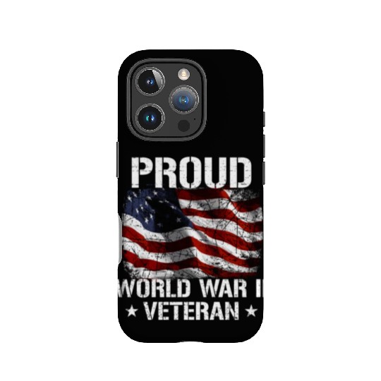World War 2 Veteran Military Veteran USA Flag IPhone Cases
