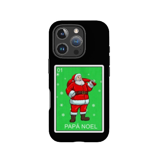 Papa Noel Father Christmas Card Mexican Lottery IPhone Cases