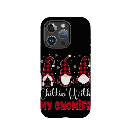 Friends Christmas Red buffalo plaid Chillin With IPhone Cases