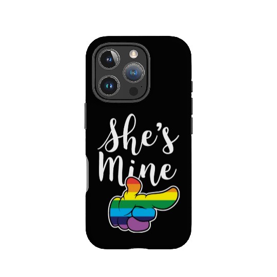 Matching Lesbian Couple She's Mine Part2 IPhone Cases
