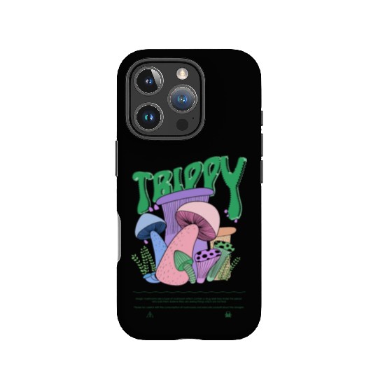 Trippy Magic Mushrooms Psychedelic IPhone Cases neon