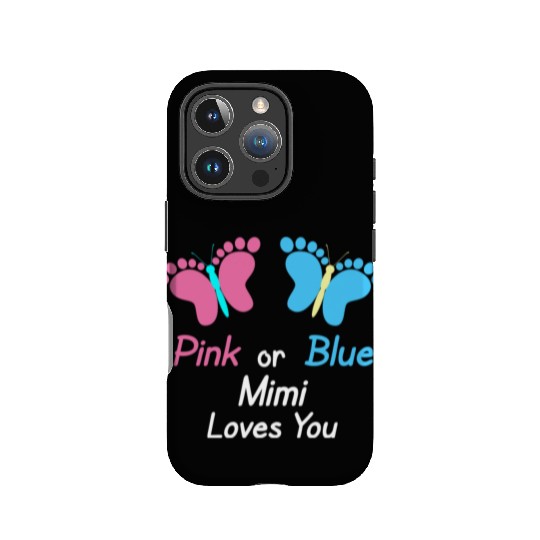Gender Reveal Mimi K Or Blue Butterflies IPhone Cases