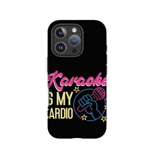 Karaoke Singer 80s Retro Karaoke IPhone Cases