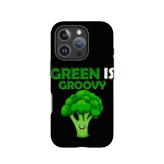 Green Is Groovy Vegetable Broccoli IPhone Cases