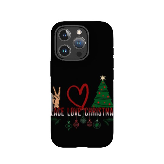 Peace Love Christmas IPhone Cases