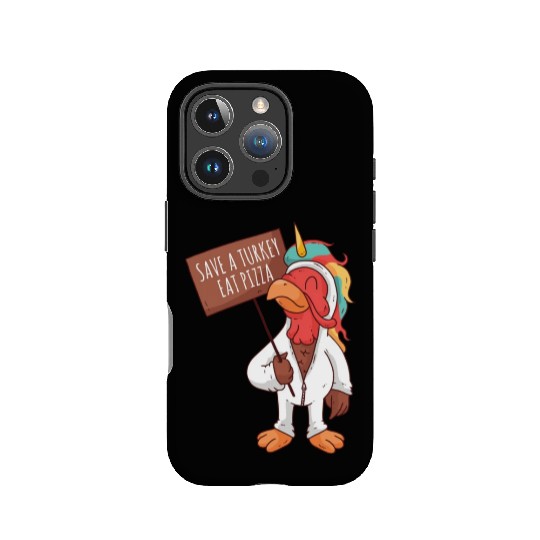 Save A Turkey Eat Pizza IPhone Cases