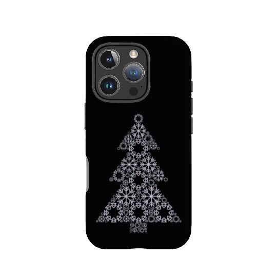 Christmas tree from snowflakes gift idea IPhone Cases
