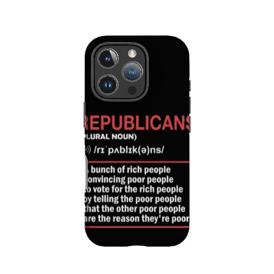 Anti Republicans Definition - Democrat Liberal IPhone Cases