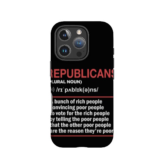 Anti Republicans Definition - Democrat Liberal IPhone Cases