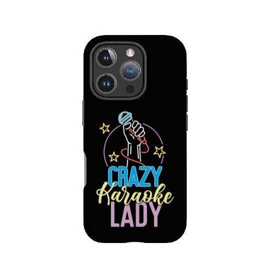Karaoke Singer 80s Retro Crazy IPhone Cases