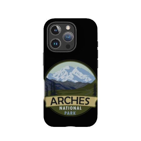 Cool Vintage Retro Arches National Park Mountain IPhone Cases