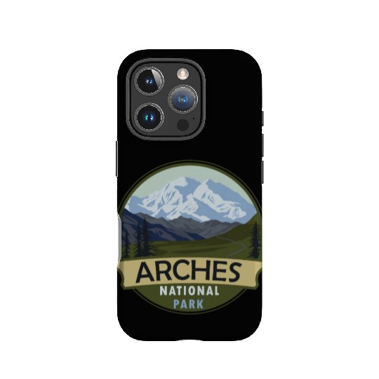 Cool Vintage Retro Arches National Park Mountain IPhone Cases