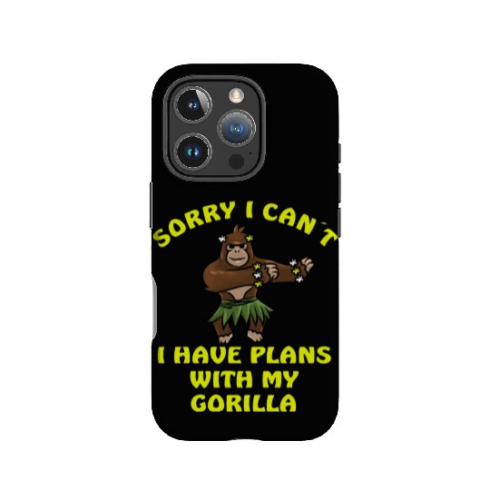 Sorry I Can't Gorilla Monkey Jungle IPhone Cases