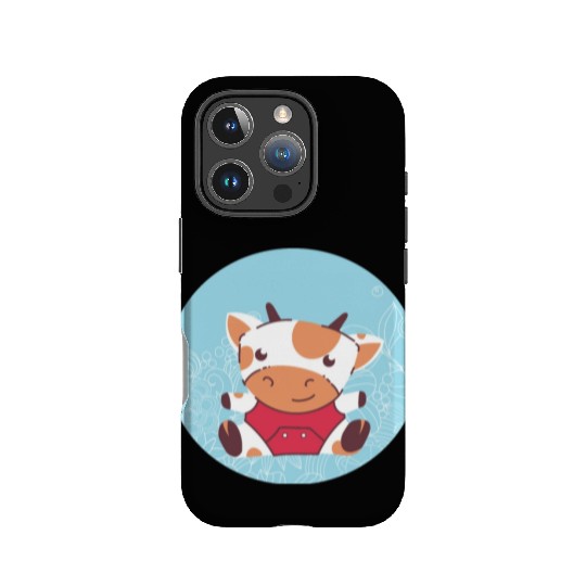 kawaii baby cow for farmers and farm animal lovers IPhone Cases