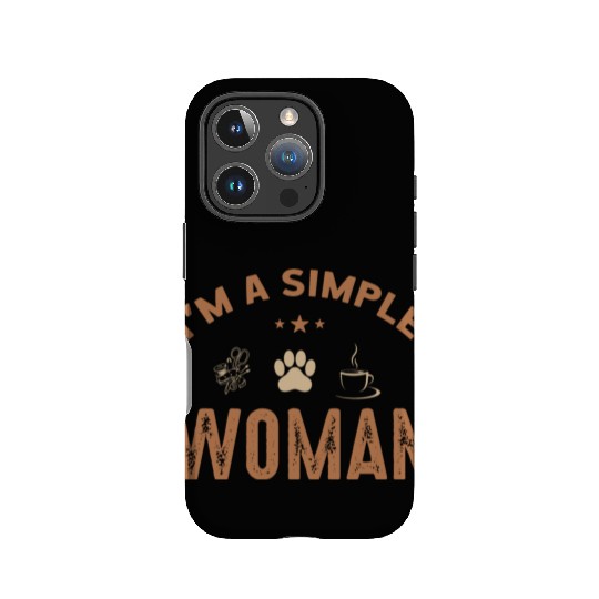 Simple Coffee Woman Lovers Caffeine Drinkers Gifts IPhone Cases