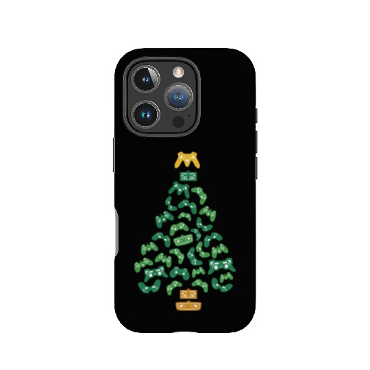 Joystick Gamer Christmas Tree Pajama Lights IPhone Cases