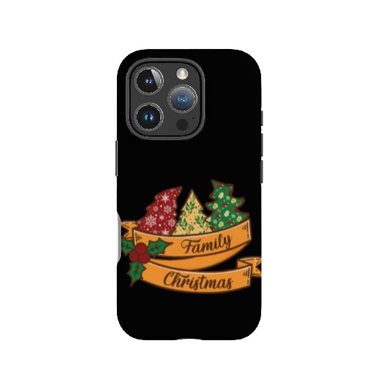 Xmas Family Christmas Mistletoe Fir Tree IPhone Cases