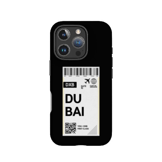 Destination Dubai Airport Travel pass IPhone Cases
