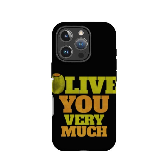 Olive I love You Very Much - Love Veggies IPhone Cases