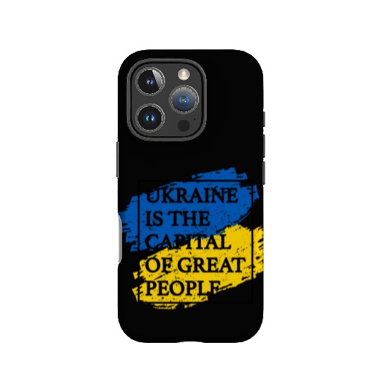 Ukraine is the capital of great people Flag Box IPhone Cases