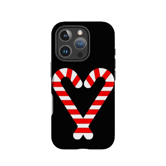 Candy Canes Heart Hearts Christmas Winter IPhone Cases