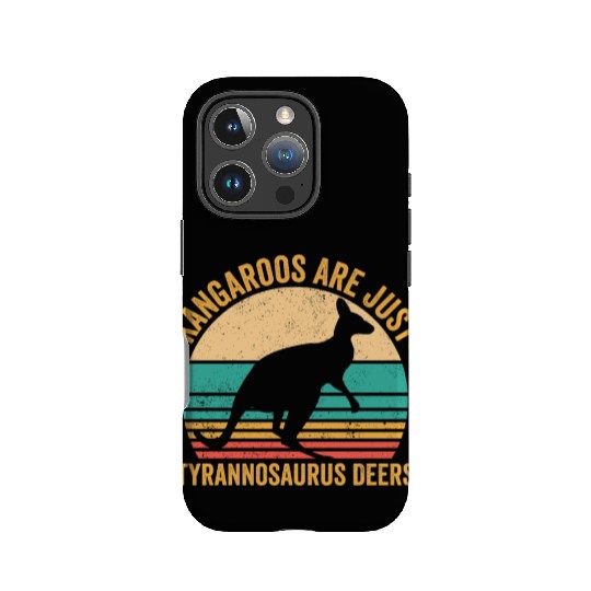 Funny Kangaroo Are Just Tyrannosaurus Deers Retro IPhone Cases