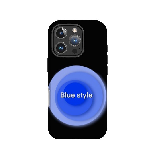 Blue style circle combines IPhone Cases