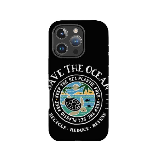Save The Ocean Keep The Sea Plastic Free Turtle IPhone Cases