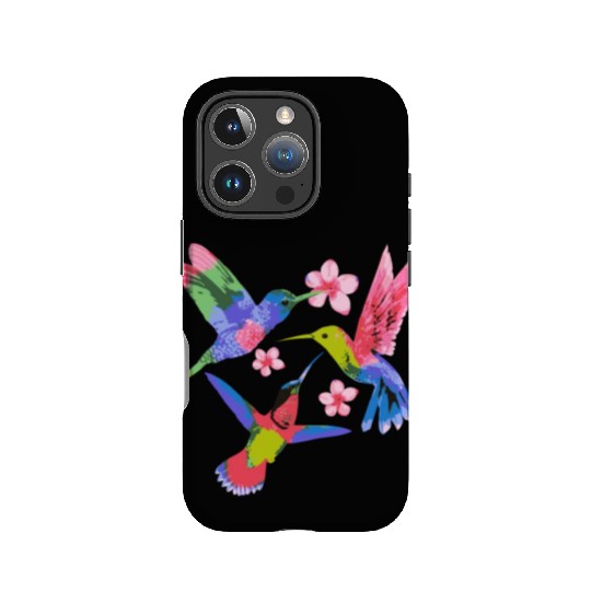 Rainbow Hummingbird Watercolor Colorful Bird Lover IPhone Cases