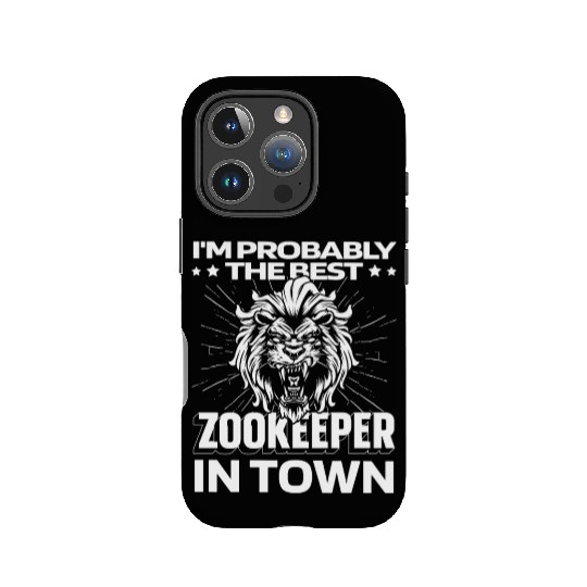 Zookeeper Lion IPhone Cases