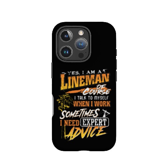 Lineman Gift for Lineman Father on Father Day IPhone Cases