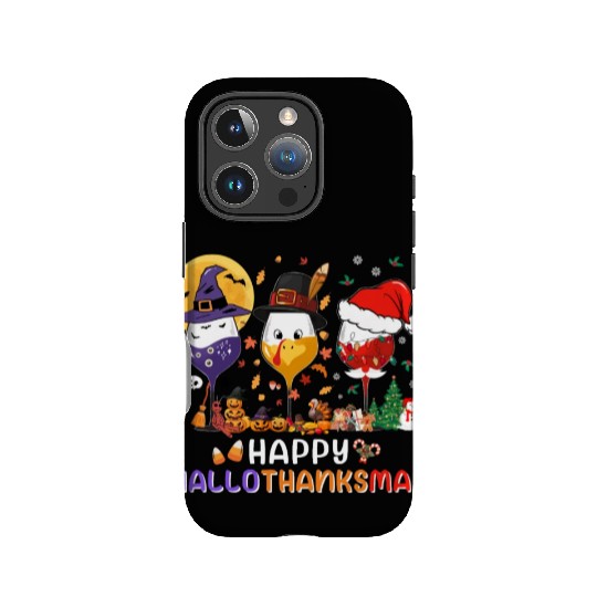 Hallothanksmas Halloween Thanksgiving Christmas IPhone Cases