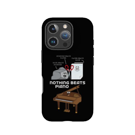 Rock Paper Siccor Nothing Beats Piano IPhone Cases
