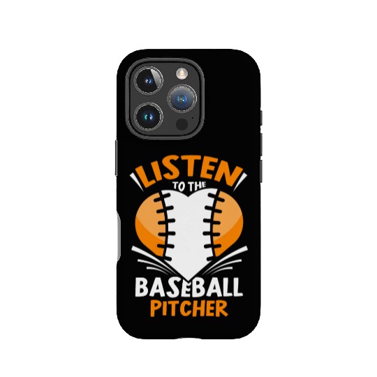 Listen To The Baseball Pitcher Player Hobby IPhone Cases