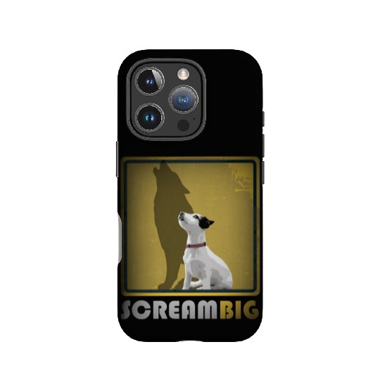 Dog sweet Puppy Jack Russell, Scream Big Wolf IPhone Cases