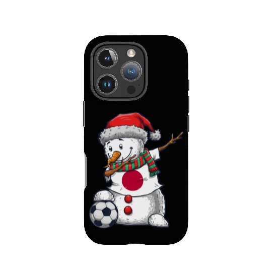 Soccer Boy Dabbing Snowman Christmas Jersey Japan IPhone Cases