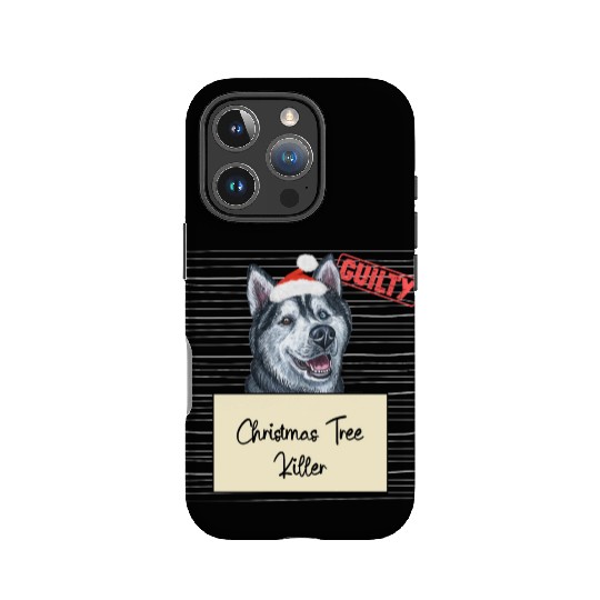 Husky christmas funny prison IPhone Cases