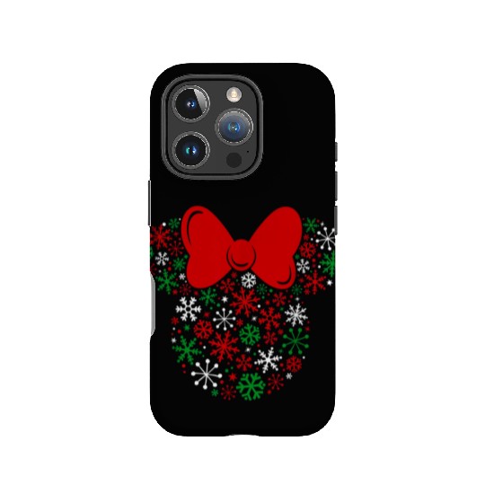 Minnie Mouse Icon Holiday Snowflakes IPhone Cases