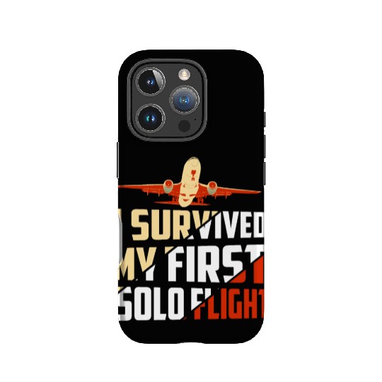 I Survived My First Solo Flight Aviation IPhone Cases