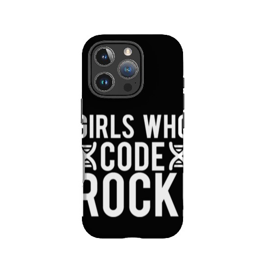 Girls Who Code Rock Science Teacher Student Gifts IPhone Cases