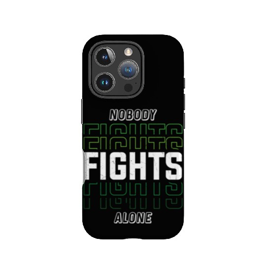 Nobody Fights Alone Green Mental Health IPhone Cases