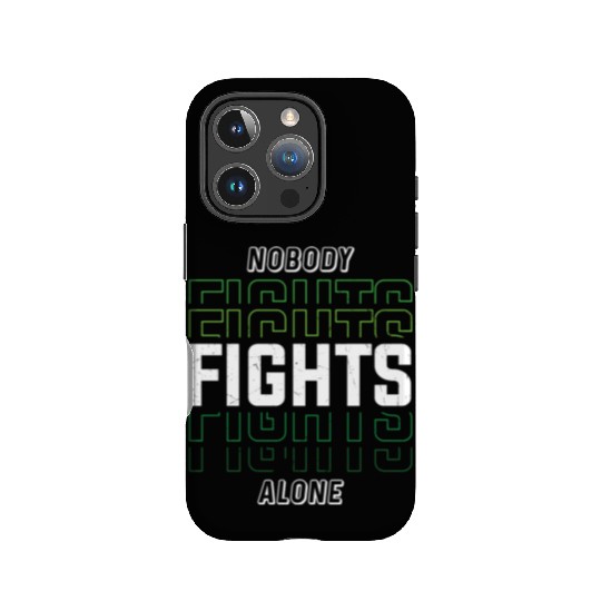Nobody Fights Alone Green Mental Health IPhone Cases