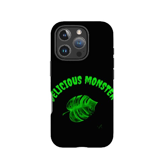 Green delicious monster IPhone Cases