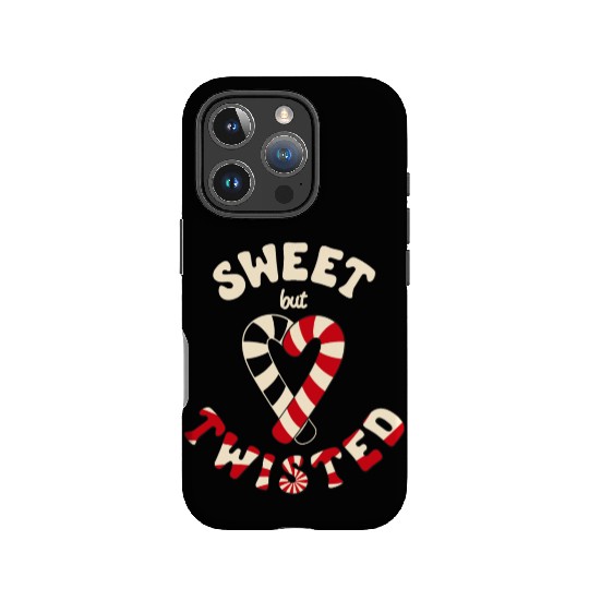 Sweet but twisted candy canes pun IPhone Cases