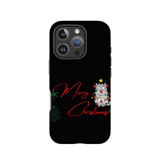 Merry Christmas furry Cats in the game edition IPhone Cases