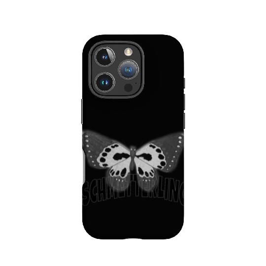 Schmetterling Butterfly Black and White IPhone Cases