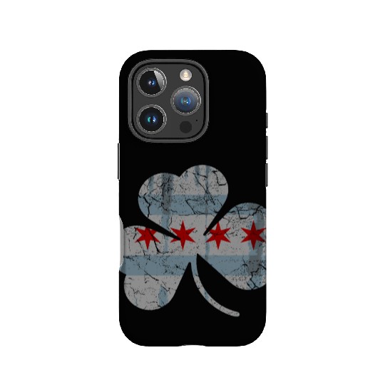 Chicago Flag Shamrock Irish St Patricks IPhone Cases