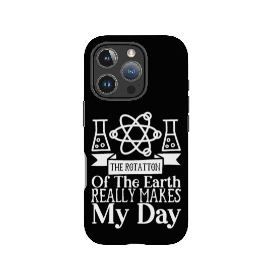Rotation Earth Nerd Geek Teacher Student Gift Idea IPhone Cases